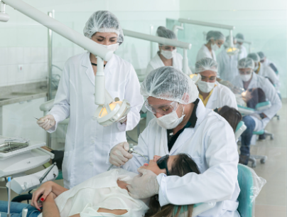 Dental Students in Lab